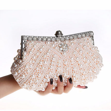 Luxury Pearls Decorated Evening Bag - Wnkrs