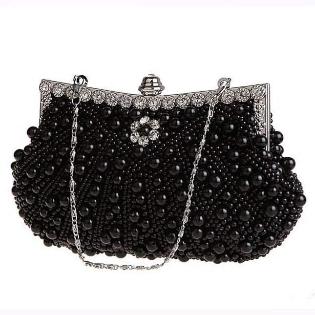 Luxury Pearls Decorated Evening Bag - Wnkrs