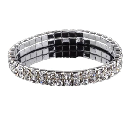 Full Rhinestone Elastic Bracelet for Women - Wnkrs