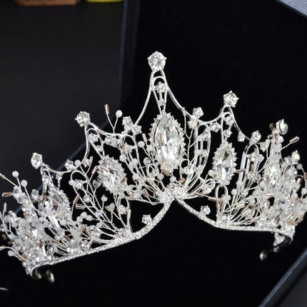 Baroque Style Rhinestone Tiara - Wnkrs