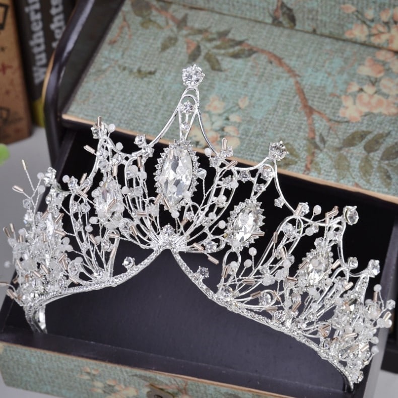 Baroque Style Rhinestone Tiara