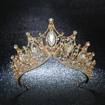 Baroque Style Rhinestone Tiara - Wnkrs