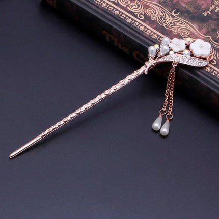 Elegant Antique Style Rhinestone Hair Pin - Wnkrs