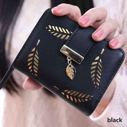 Women's Hollowed Leaves Pattern Wallet - Wnkrs