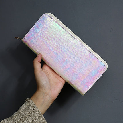 Hologram Zipper Wallet for Women - Wnkrs