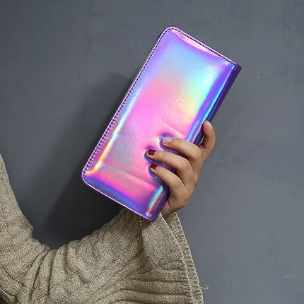 Hologram Zipper Wallet for Women - Wnkrs