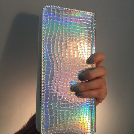 Hologram Zipper Wallet for Women - Wnkrs