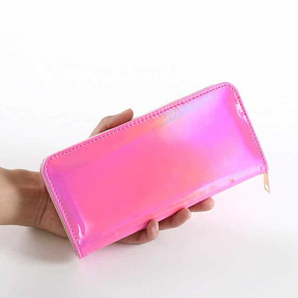 Hologram Zipper Wallet for Women - Wnkrs