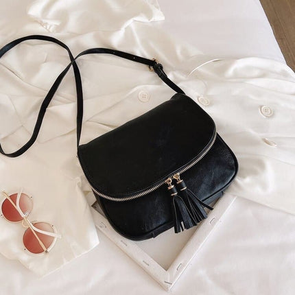 Women's Crossbody Bag with Tassels - Wnkrs
