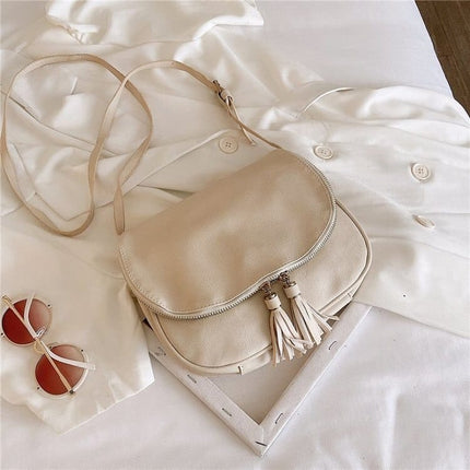 Women's Crossbody Bag with Tassels - Wnkrs