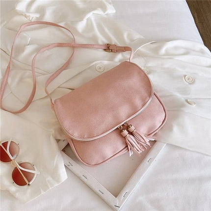 Women's Crossbody Bag with Tassels - Wnkrs