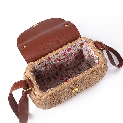 Women's Boho Straw Crossbody Bag - Wnkrs