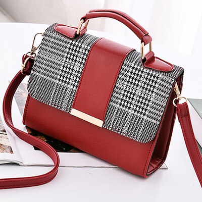 Women's Plaid Pattern Mini Handbag - Wnkrs