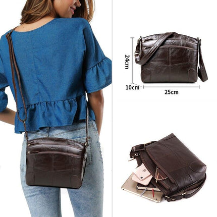 Women's Large Capacity Leather Shoulder Bag - Wnkrs