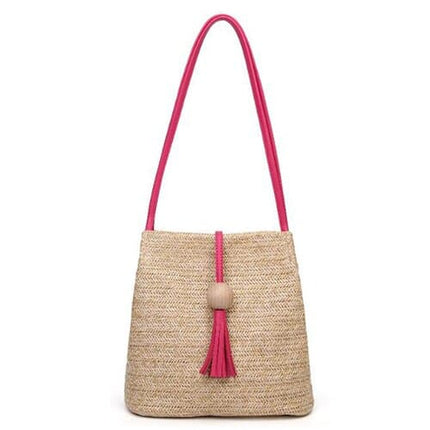 Women's Boho Straw Crossbody Bag - Wnkrs