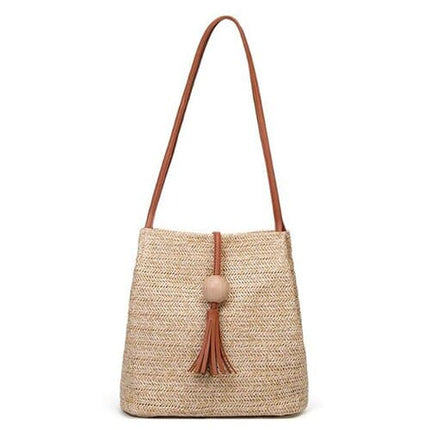 Women's Boho Straw Crossbody Bag - Wnkrs