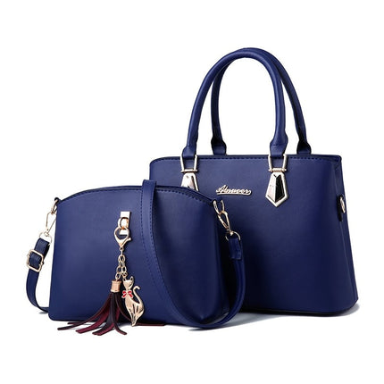 Women's Color Block Handbag with Organizer - Wnkrs