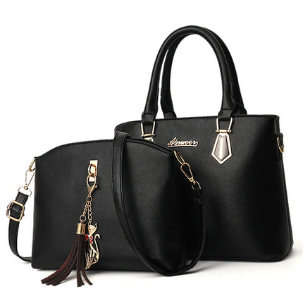 Women's Color Block Handbag with Organizer - Wnkrs