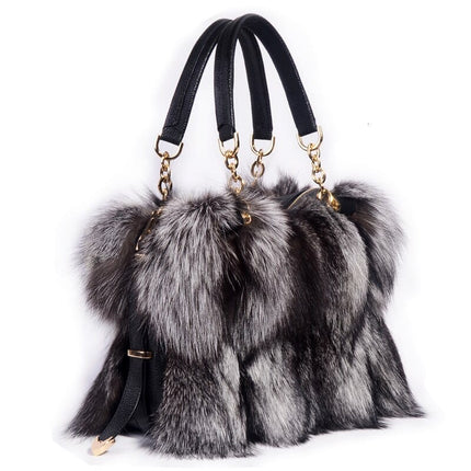 Women's Fox Fur Tote Bag - Wnkrs
