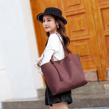 Women's Solid Color Casual Shoulder Bag - Wnkrs