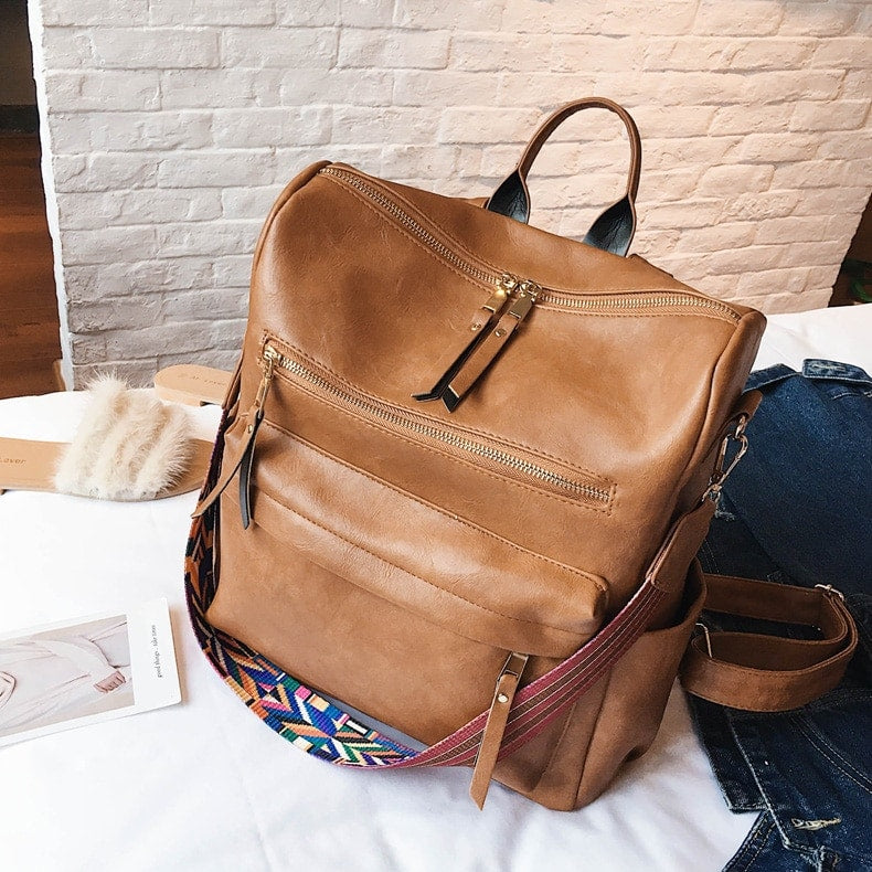 Women's Anti-Theft Vintage Backpack