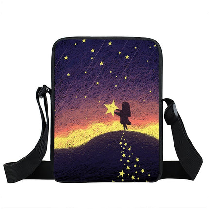 Starry Sky and Space Printed Crossbody Bags - Wnkrs