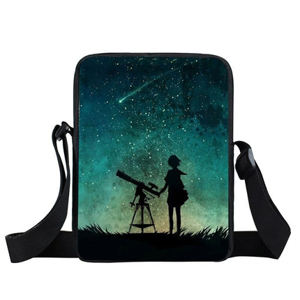 Starry Sky and Space Printed Crossbody Bags - Wnkrs