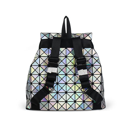 Geometric Style Holographic Mosaic Backpack - Wnkrs