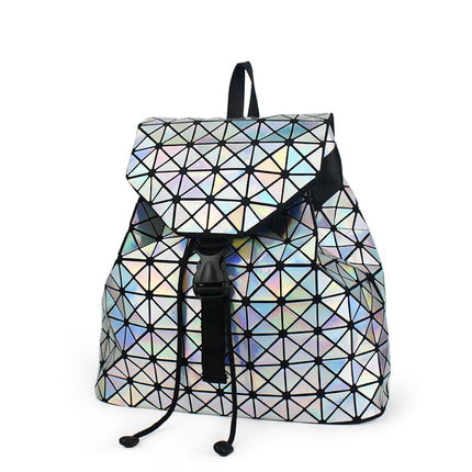 Geometric Style Holographic Mosaic Backpack - Wnkrs