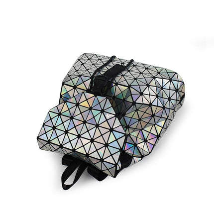 Geometric Style Holographic Mosaic Backpack - Wnkrs