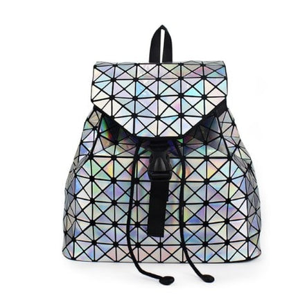 Geometric Style Holographic Mosaic Backpack - Wnkrs
