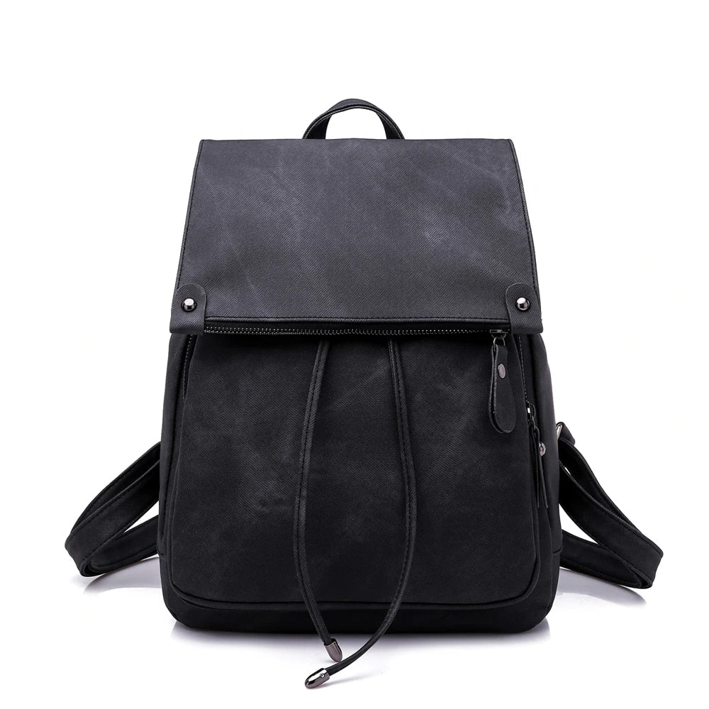 Women's Fashion Leather Backpack