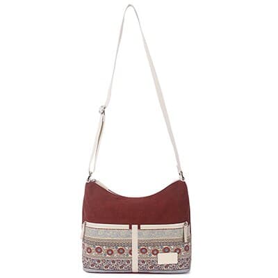 Women's Bohemian Canvas Crossbody Bag - Wnkrs