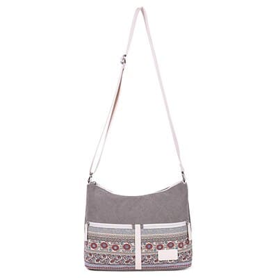 Women's Bohemian Canvas Crossbody Bag - Wnkrs