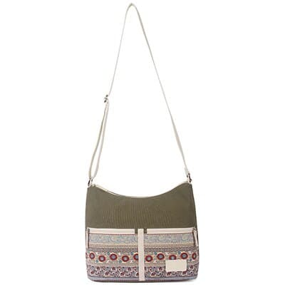 Women's Bohemian Canvas Crossbody Bag - Wnkrs