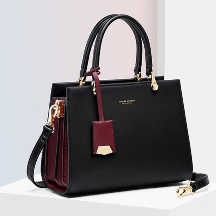 Women's Compact Leather Tote Bag - Wnkrs