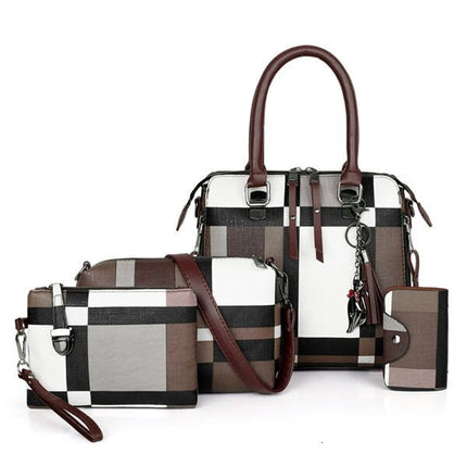 Women's Plaided Bag Set - Wnkrs