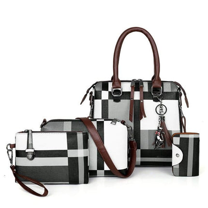 Women's Plaided Bag Set - Wnkrs