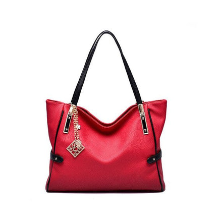 Casual Elegant Large Capacity PU Leather Women's Handbag - Wnkrs