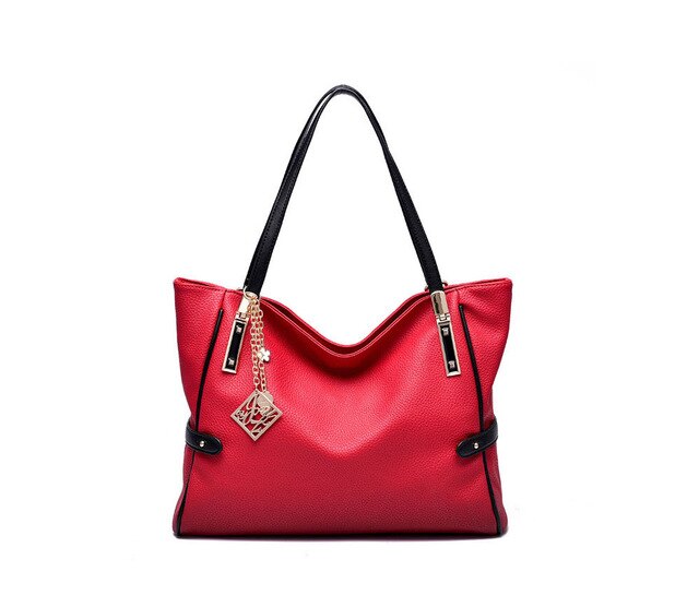 Casual Elegant Large Capacity PU Leather Women's Handbag - Wnkrs