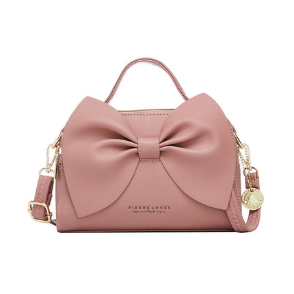 Women's Elegant Shoulder Bag with Bow - Wnkrs