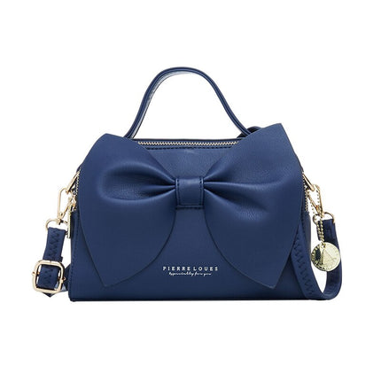 Women's Elegant Shoulder Bag with Bow - Wnkrs