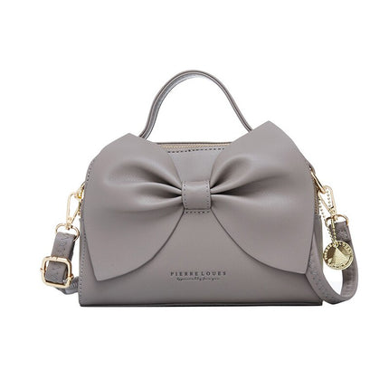 Women's Elegant Shoulder Bag with Bow - Wnkrs