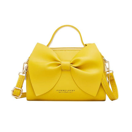 Women's Elegant Shoulder Bag with Bow - Wnkrs