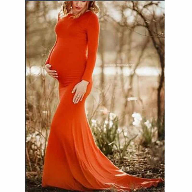 Women's Long Maternity Dress - Wnkrs