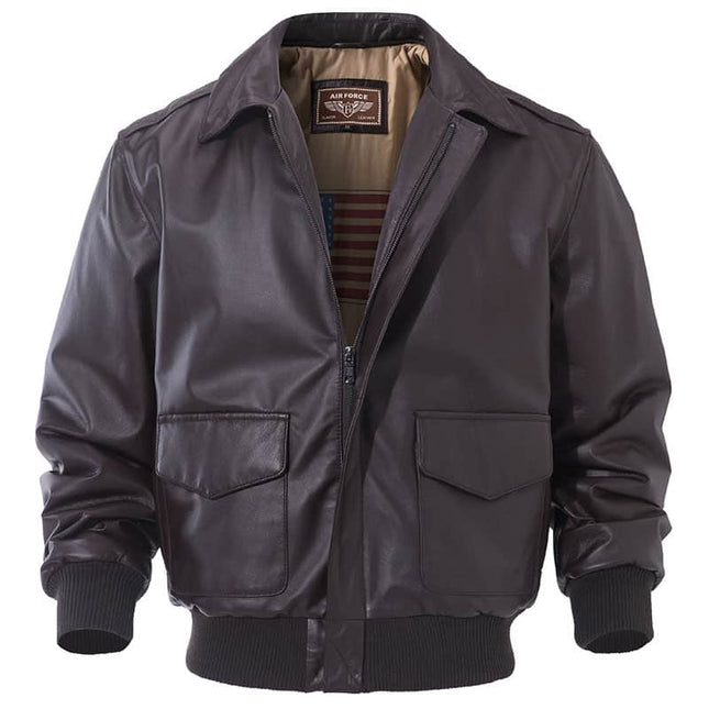 Classic Aviator Leather Jacket - Wnkrs