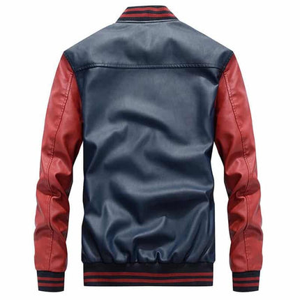 Men's Leather Bomber Jacket - Wnkrs