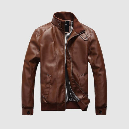 Men's Classic Leather Jacket - Wnkrs