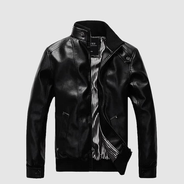 Men's Classic Leather Jacket - Wnkrs