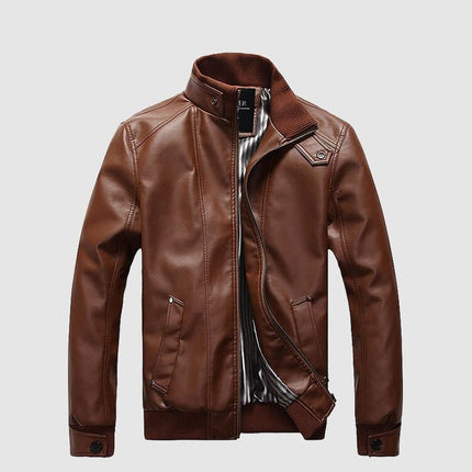 Men's Classic Leather Jacket - Wnkrs